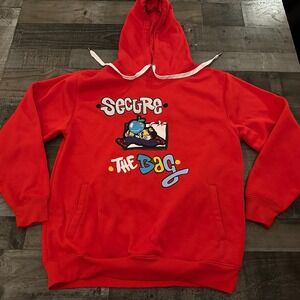 Secure the Bag - Bleecker & Mercer Red Sweatshirt size 2XL - Money Cash Stacks